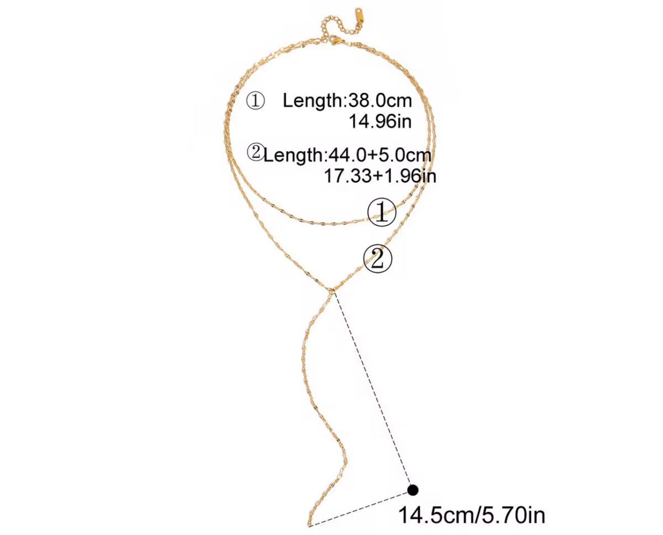 Double Layer Y Tassel Necklace