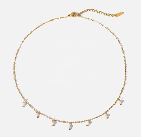 Coral Pearl Necklace