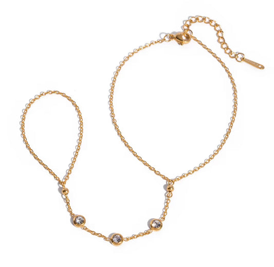 Zircon Bead Hand Chain