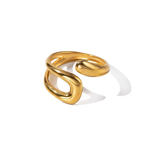 Hollow Cross Opening Ring