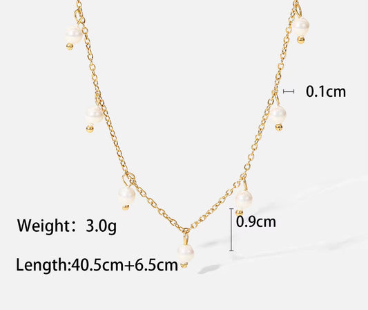 Coral Pearl Necklace