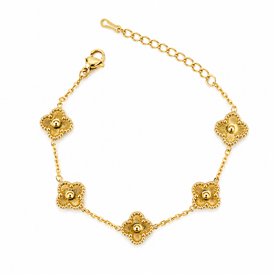 Gold Clover Bracelet