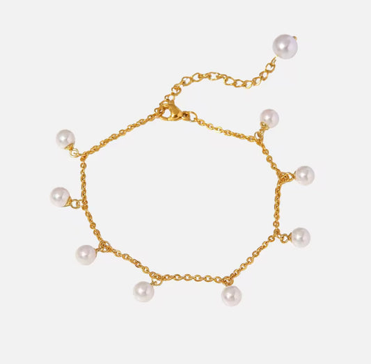 Tassel Pearl Anklet