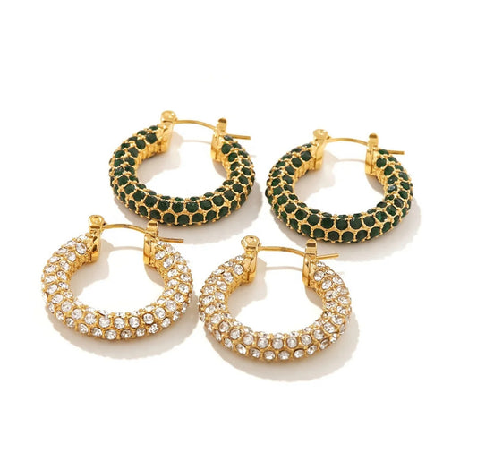 Crystal Hoops